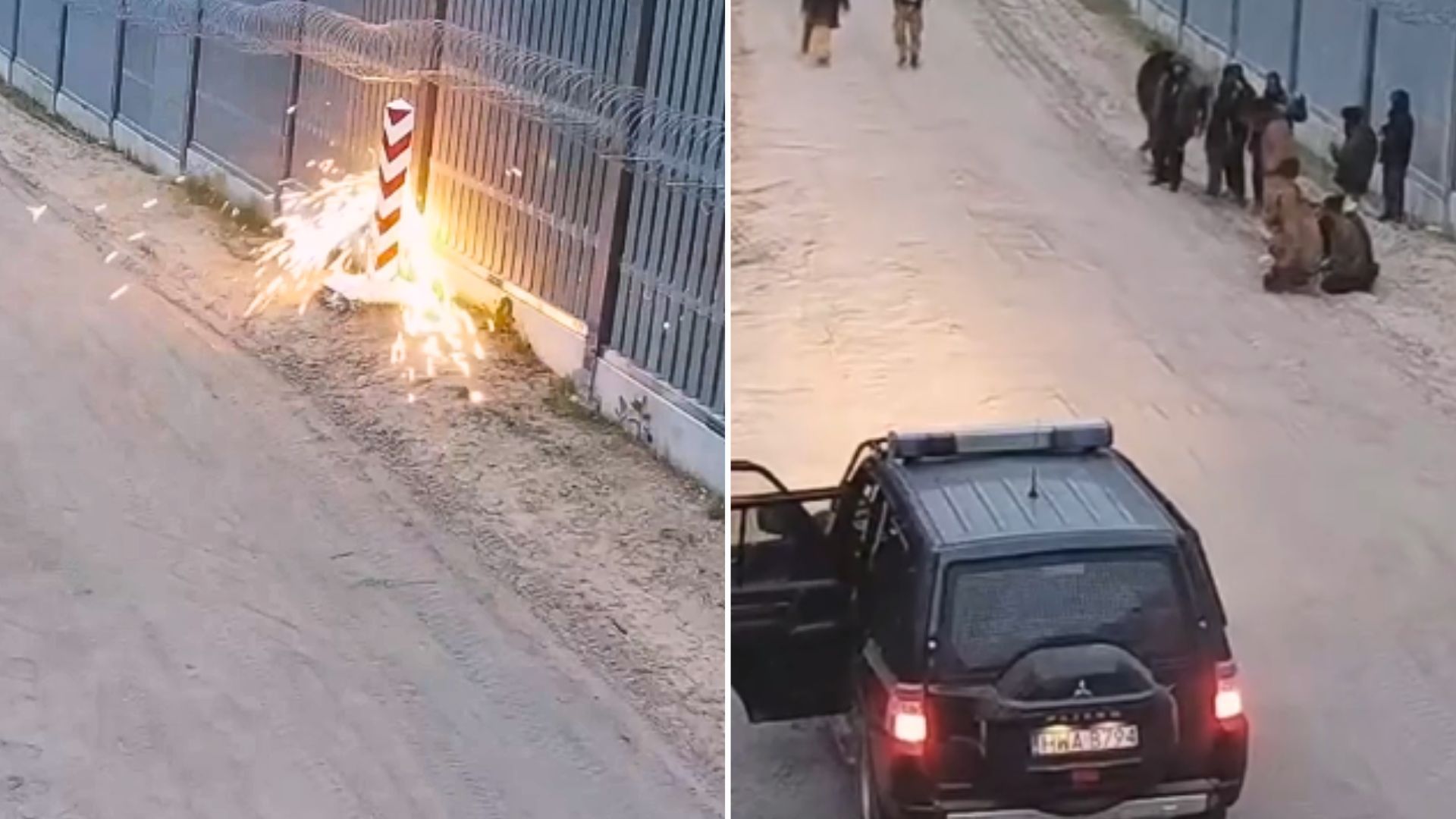 Gorąco na granicy z Białorusią. Wszystko się nagrało