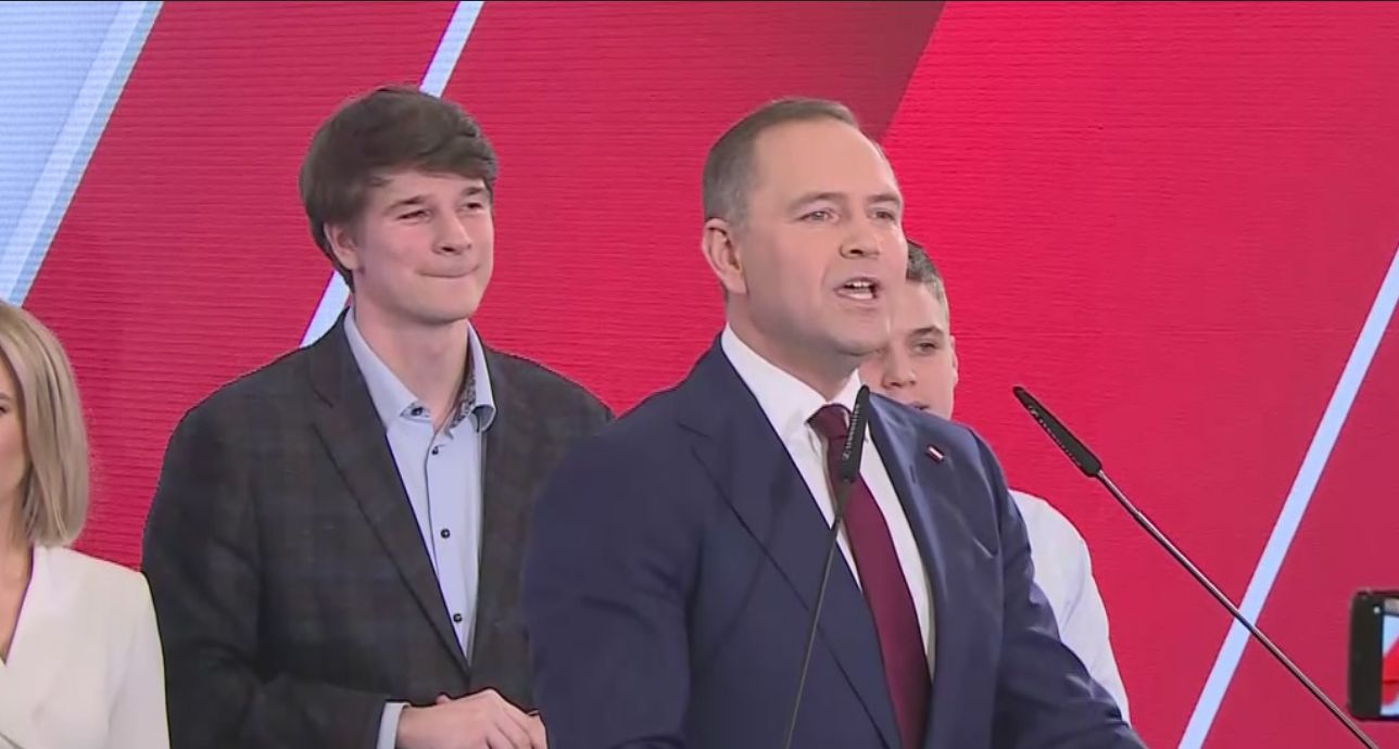 Wystąpienie Karola Nawrockiego. Wspomniał o Tusku, reagując na wyniki wyborów