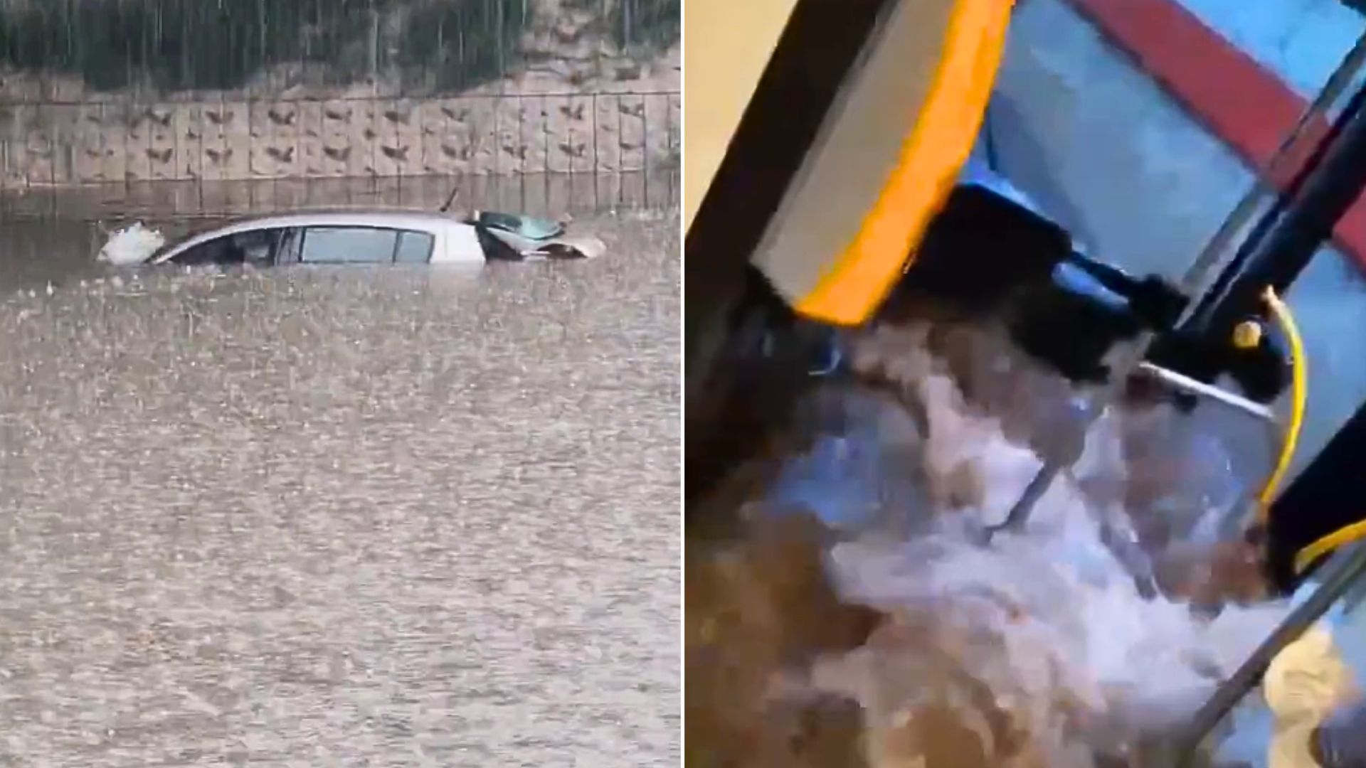 Wielkie ulewy na południu Polski. Nagrania z przejścia żywiołu