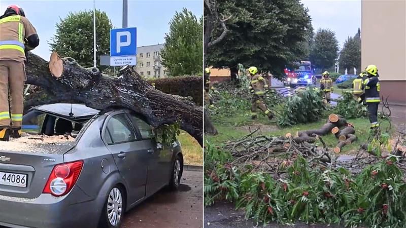 Niszczycielskie burze w Polsce. Nagrania z Podkarpacia