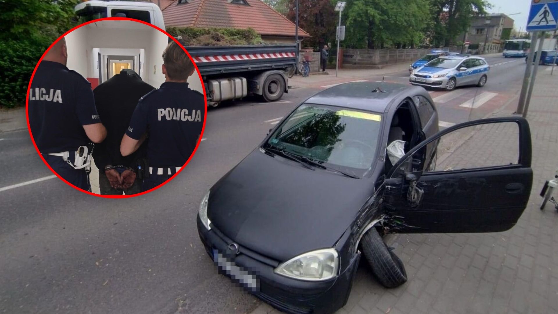 Szaleńczy rajd na Śląsku. Jechał pod prąd i po chodniku. Jest nagranie