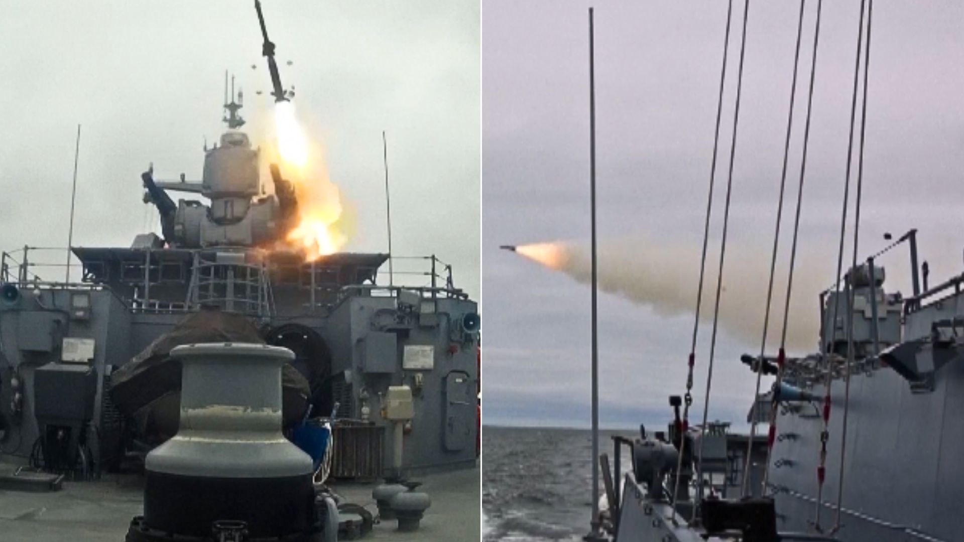 Rosjanie na Bałtyku. Nagranie z morskich manewrów