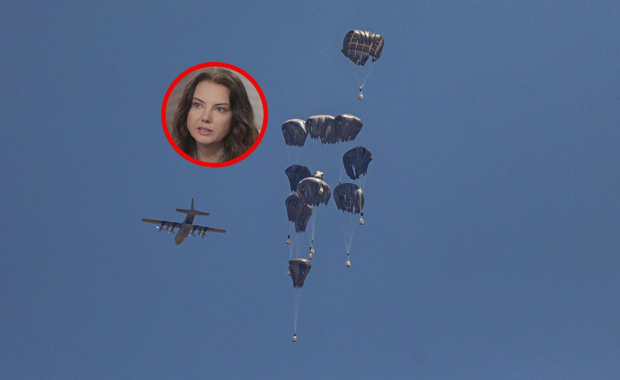 Ekspertka krytykuje zrzuty w Strefie Gazy. "Kompletnie bez sensu"