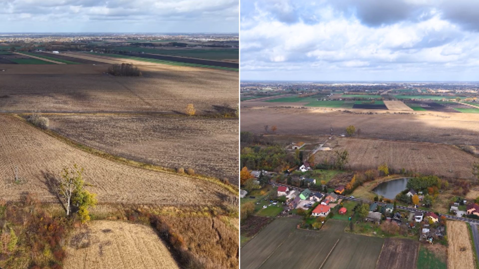 Tak wygląda działka pod CPK, o której mówią wszyscy. Nagranie z Zabłotni