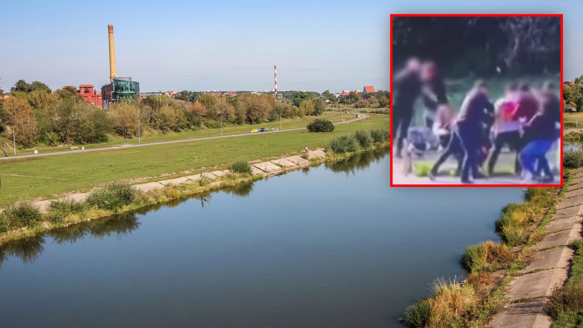 Sceny z Wartostrady. Kamery nagrały grupę napastników