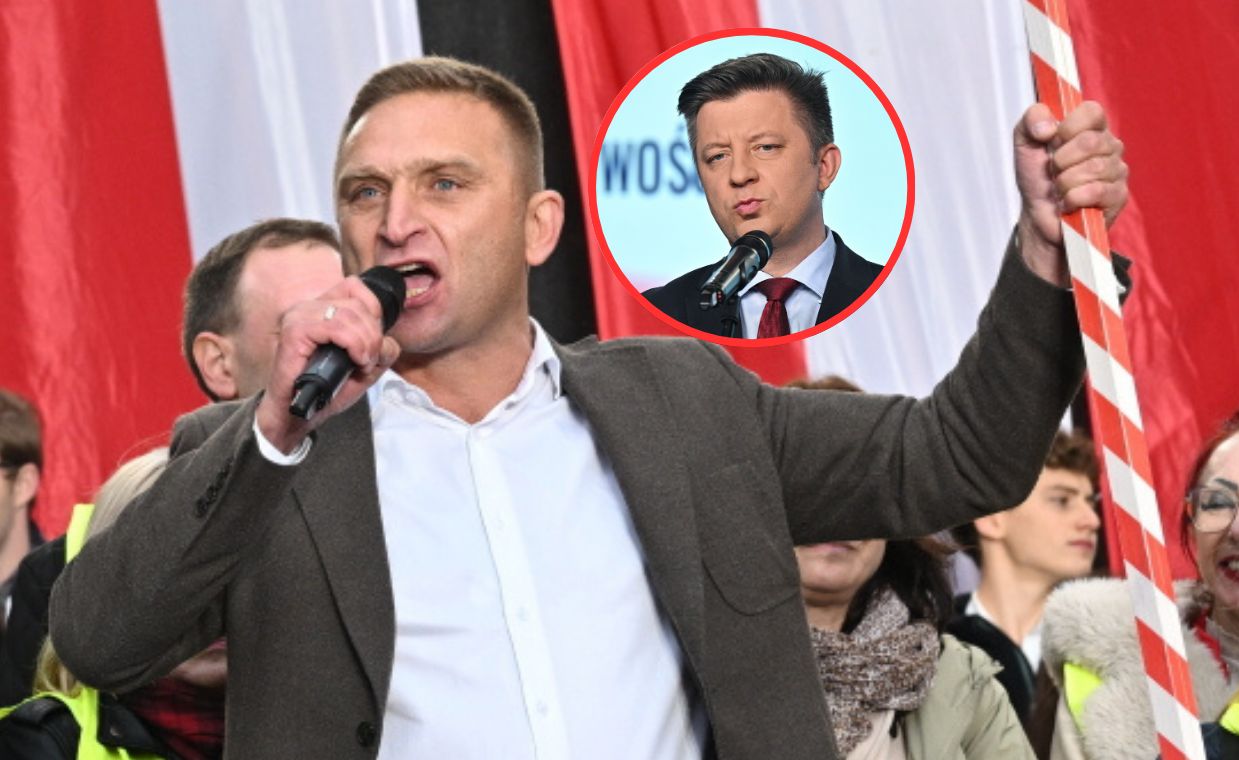 Bąkiewicz o "wyrywaniu chwastów" na wiecu PiS. "Nie zrozumiałem"