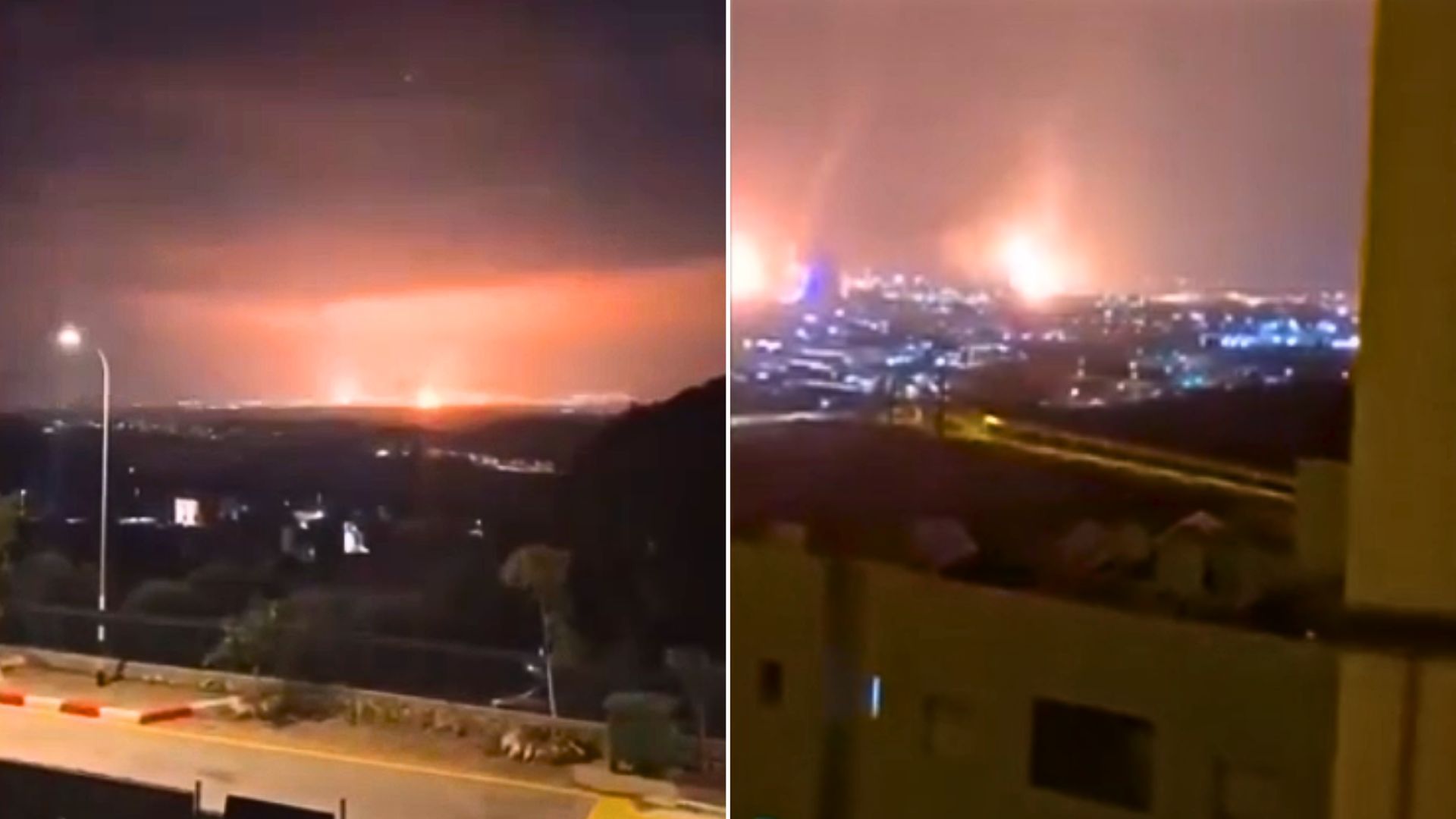 Izraelska rafineria w ogniu. Moment ataku Iranu na port w Hajfie