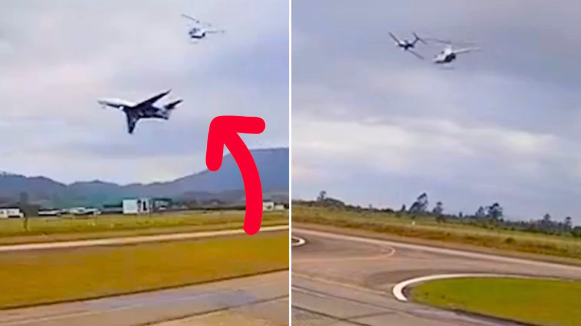 Groźny manewr na lotnisku. Pilot robił, co mógł