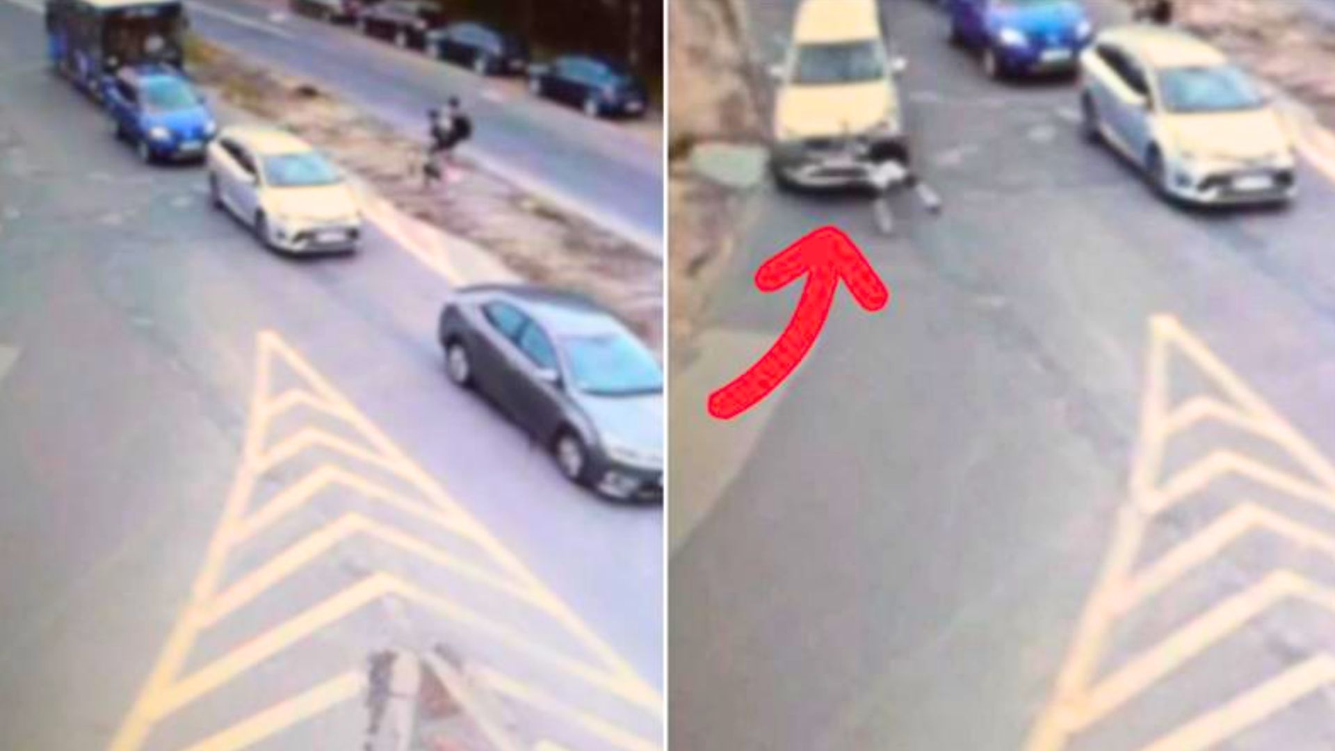 Na hulajnodze wprost pod auto. Potrącenie 13-latka nagrała kamera