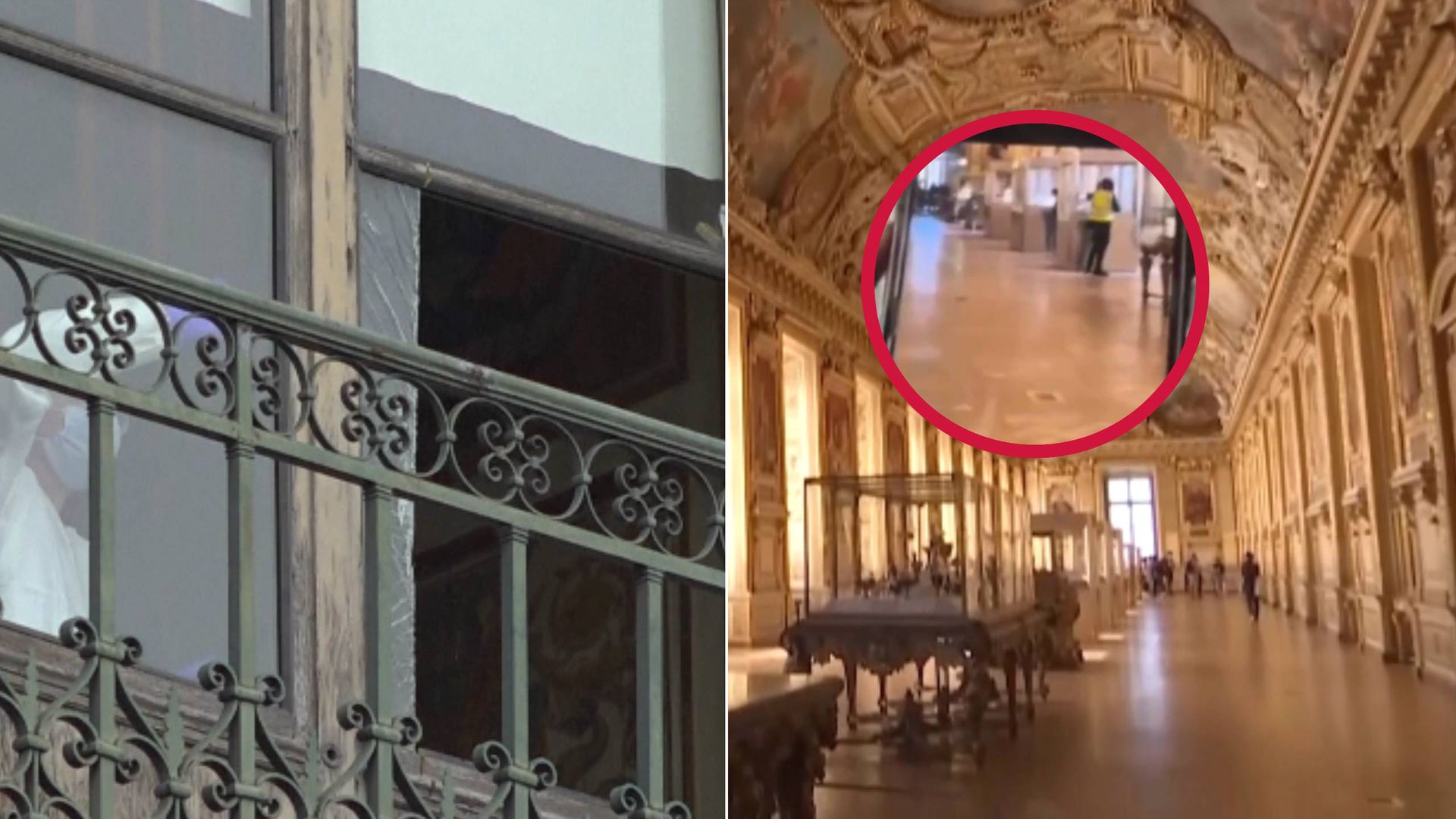 Moment kradzieży w Luwrze. Nagrania z Galerii Apollo