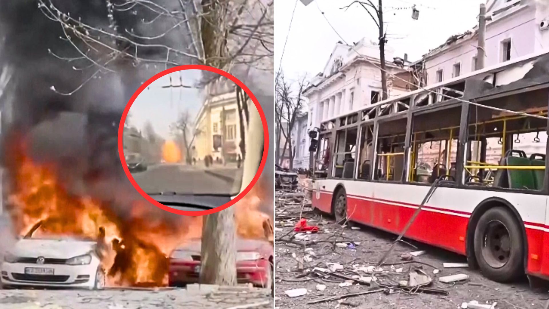 Moment ataku Rosjan na Sumy. Przerażające nagrania świadków