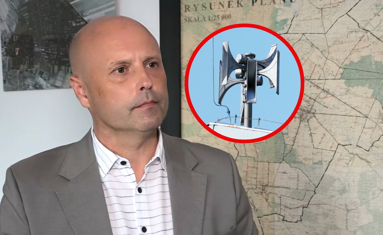 To w jego gminie spadł dron. Mówi co robić, kiedy wyją syreny