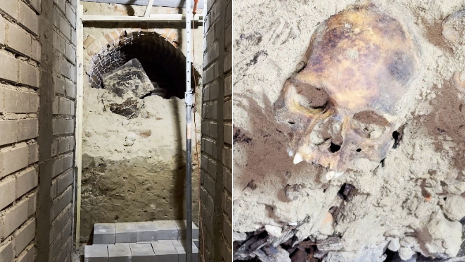 Odkrycie w ścianie kościoła. Tajemnicze trumny i ludzkie szczątki