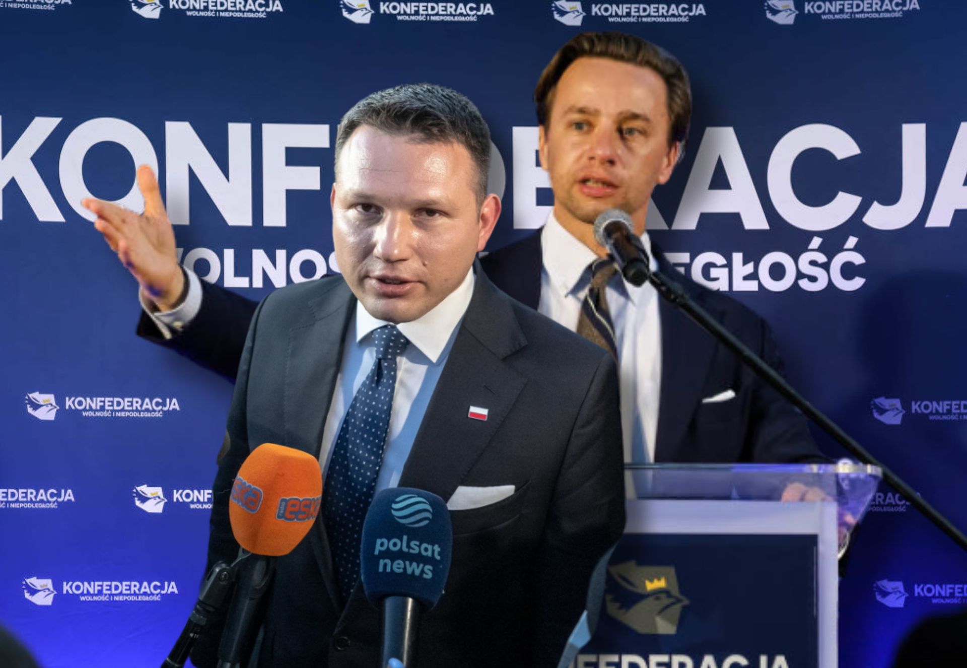 Różnice między liderami Konfederacji. Bosak mówi jak to wygląda