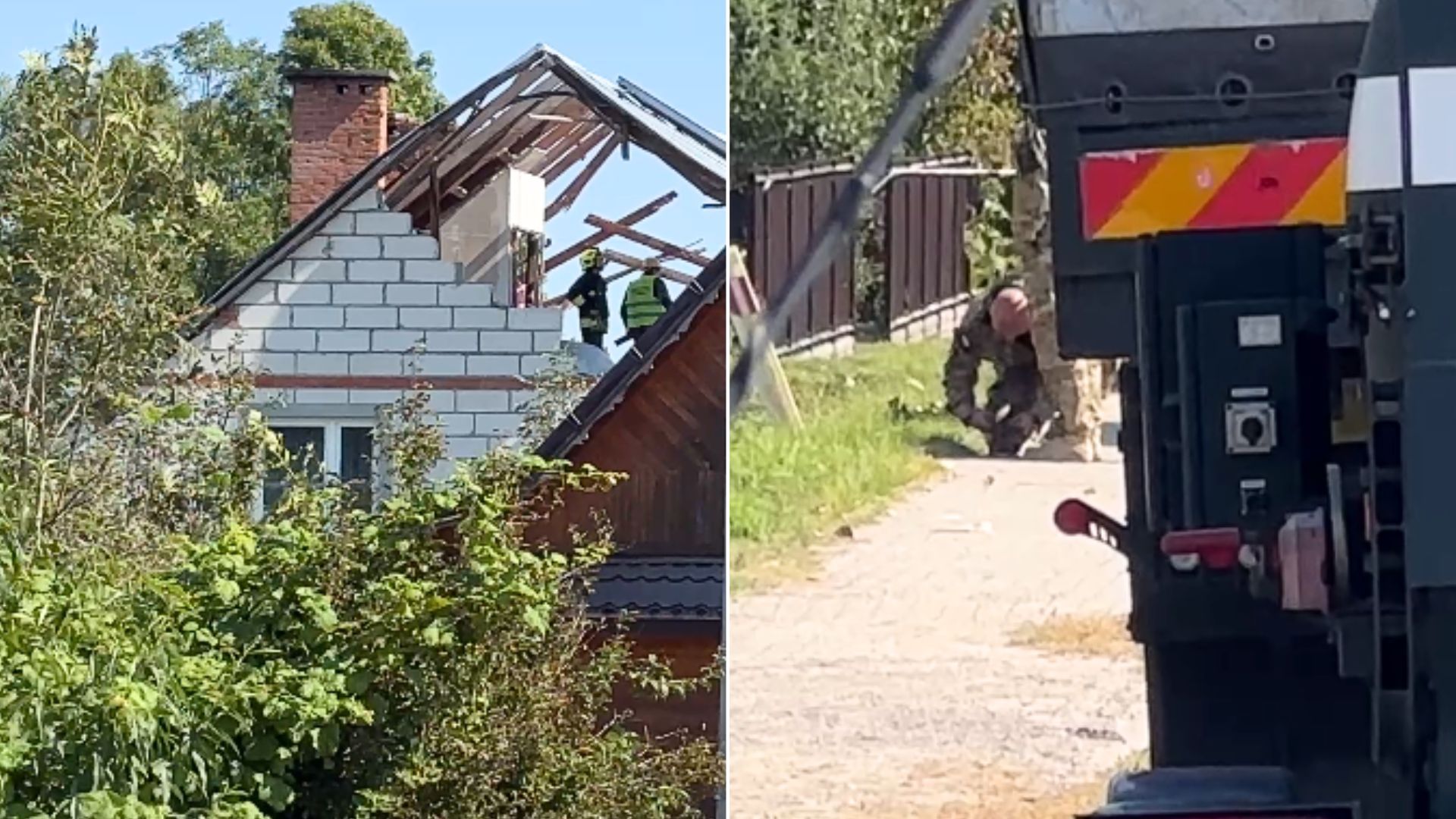 Dron uderzył w dom. Byliśmy w Wyrykach na Lubelszczyźnie