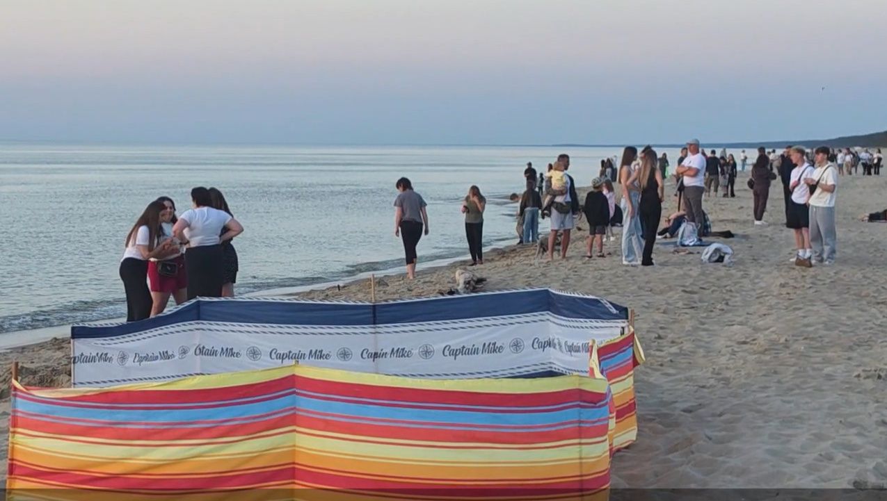 Wideo ze Stegny. "Plażowi Janusze" przyjechali na długi weekend