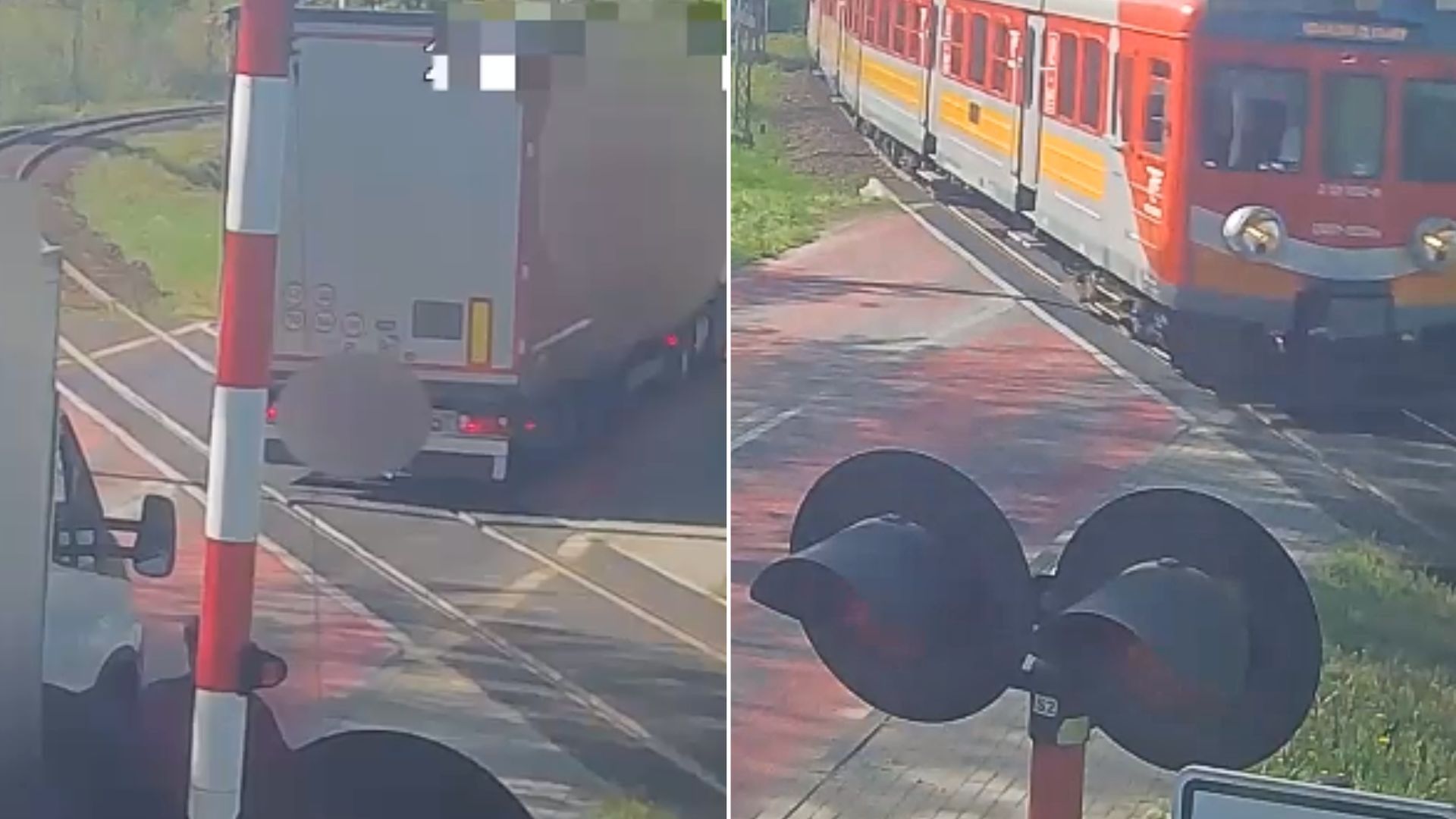 Wjechali na przejazd, gdy był korek. Chwilę później nadjechał pociąg