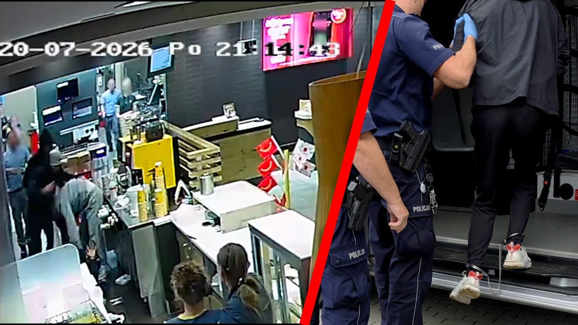 Sceny jak z filmu. Rzucili się na siebie z pięściami. Jest nagranie