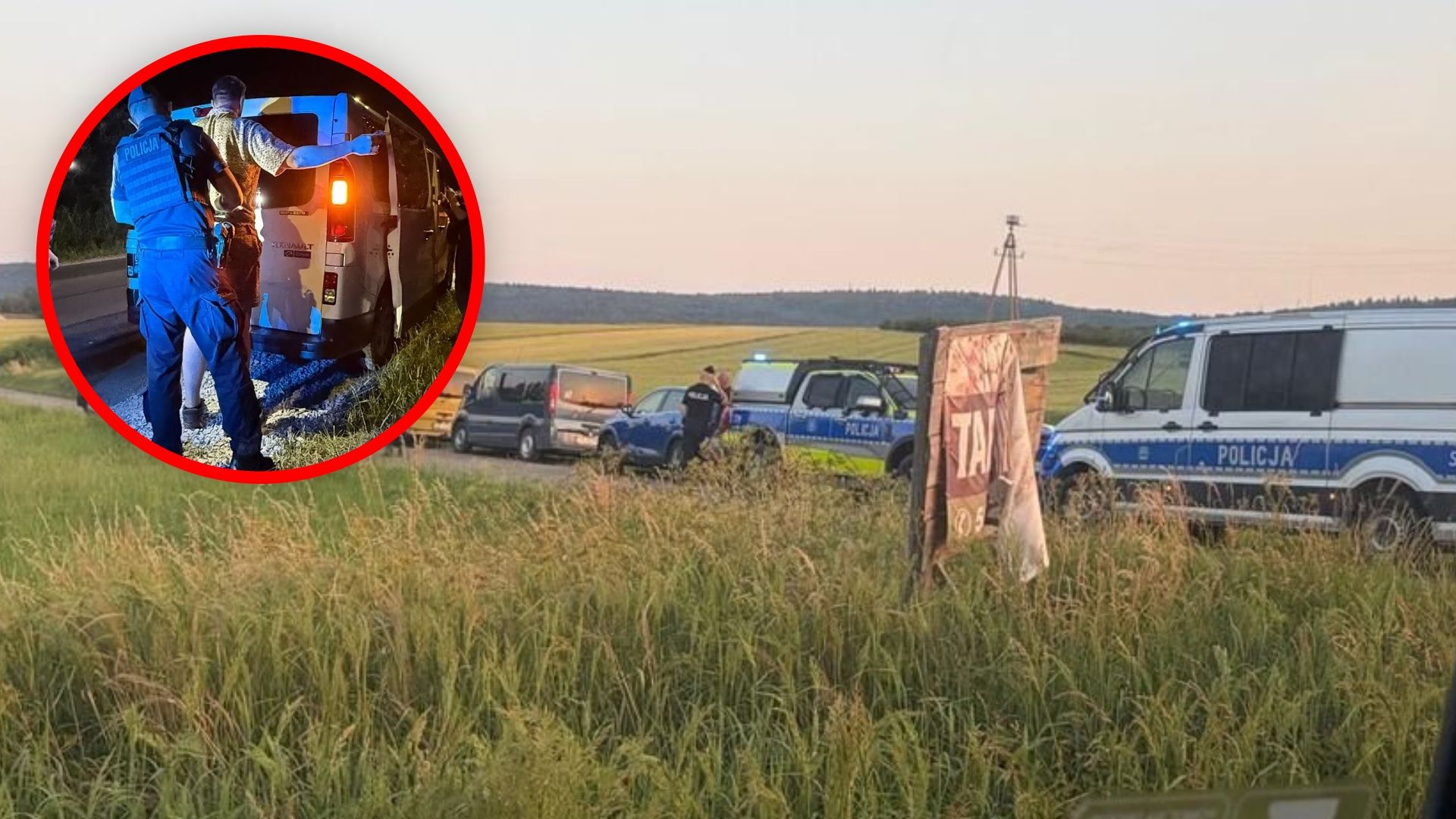 Zatrzymali auta do kontroli. Okazało się, iż to pseudokibice