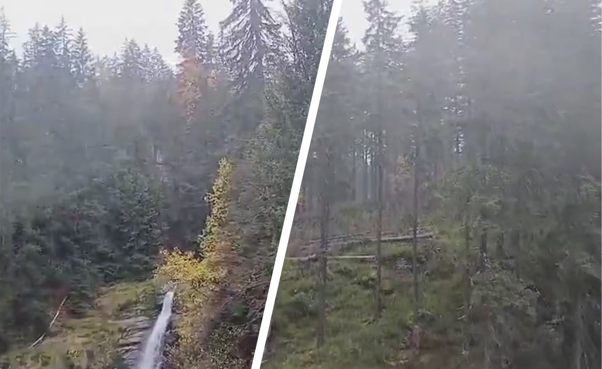 "Trudne warunki pogodowe". Przez Karkonosze przechodzi wichura