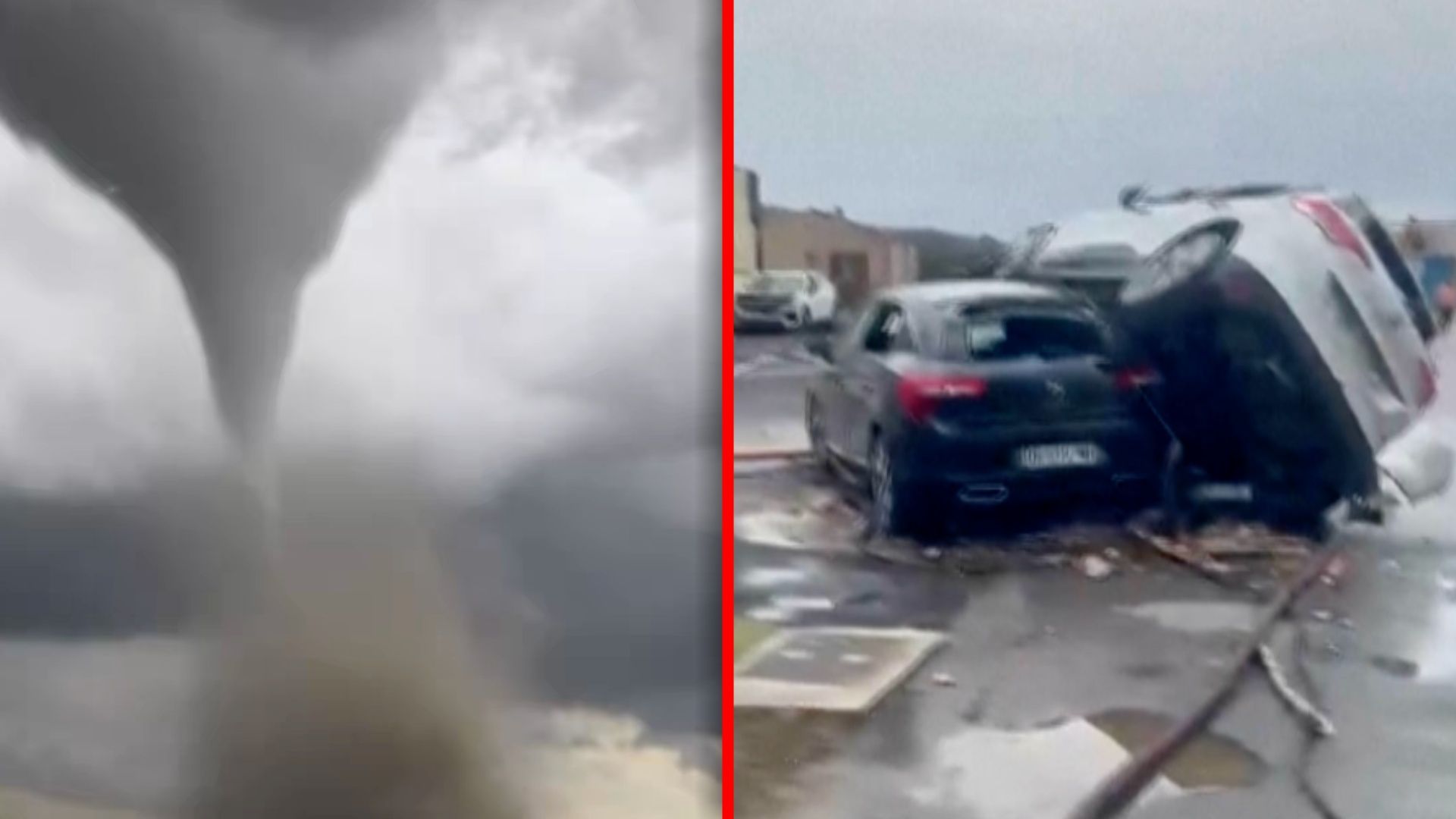 Tornado zniszczyło 300 domów. Mieszkańcy nagrali koszmar we Francji