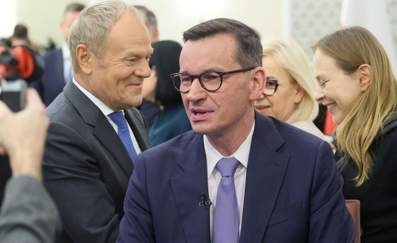 "Damski bokser". Morawiecki uderza w Tuska ws. Pełczyńskiej-Nałęcz