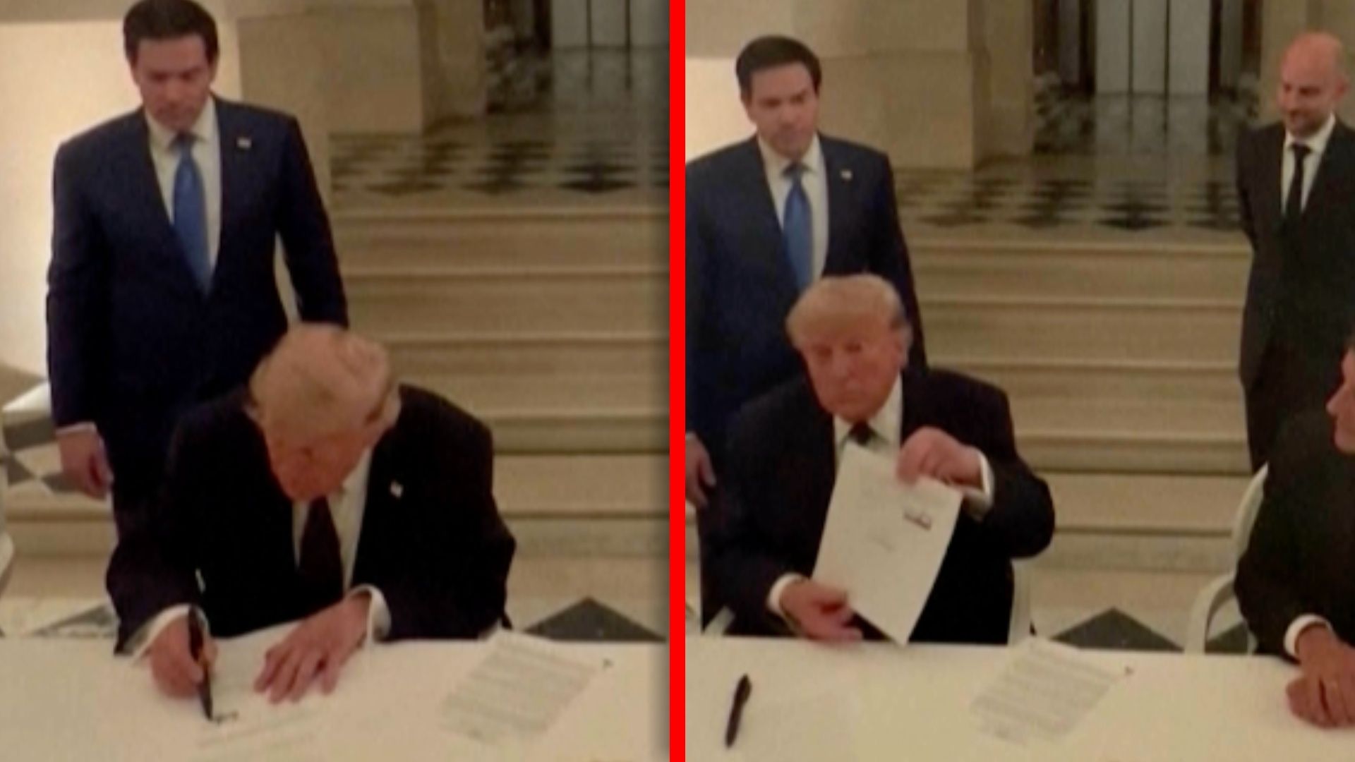 Nagranie Trumpa w Wersalu. Porozumienie z Iranem podpisane