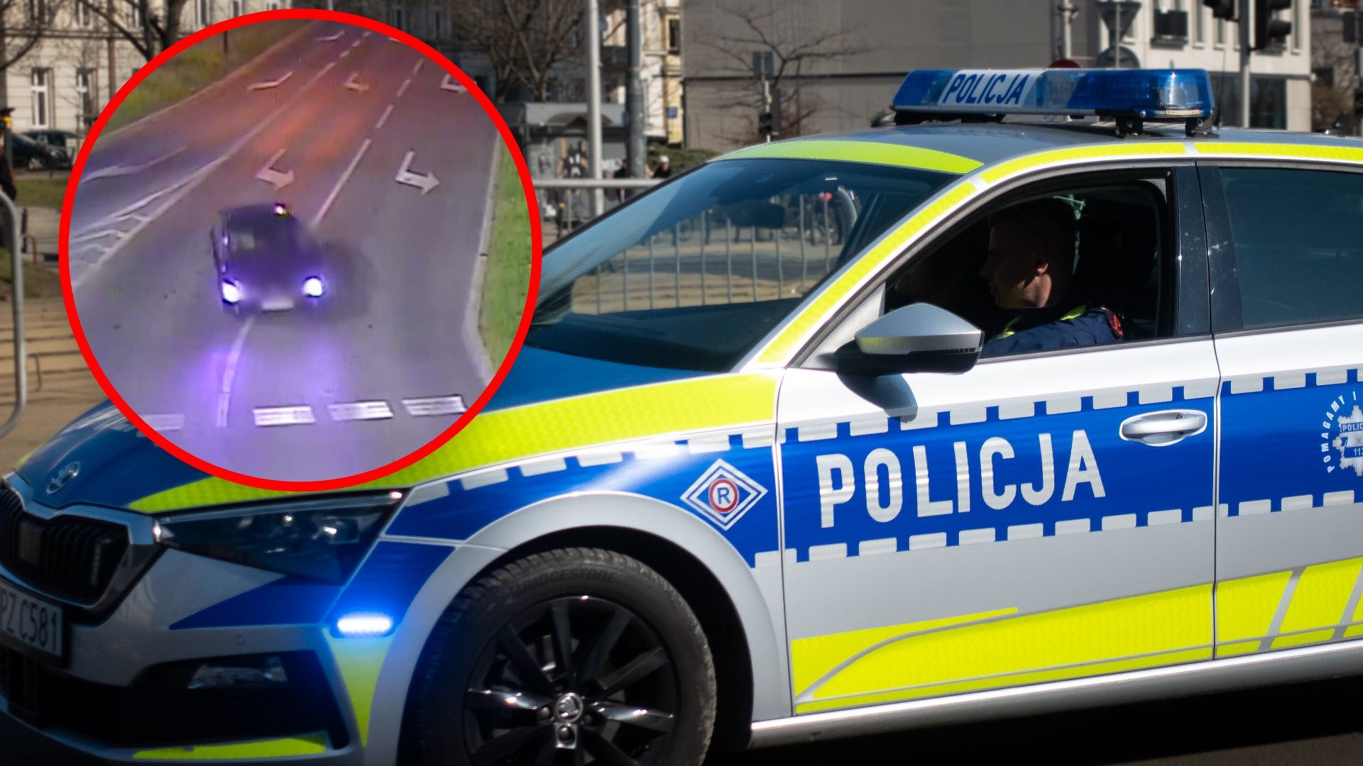 Szalał w BMW po Lublinie. Okazało się, iż unikał więzienia. Nagranie