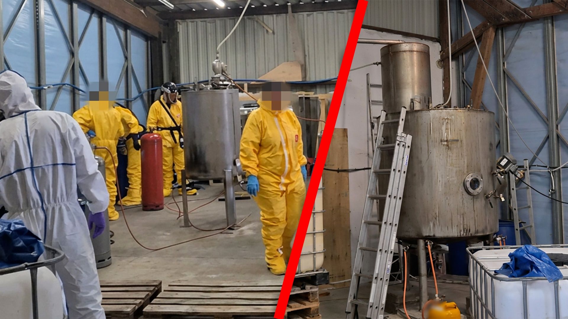 Znaleźli ogromne laboratorium. CBŚP pokazało nagranie z Niemiec