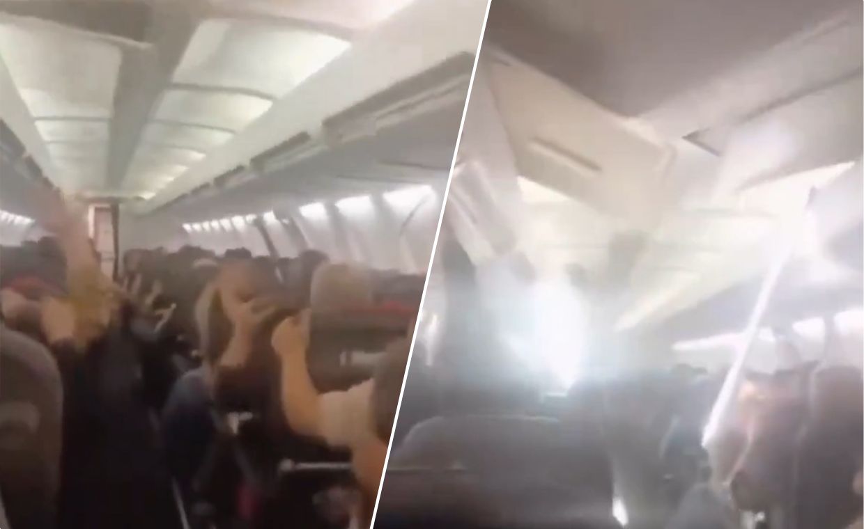 Boeing 737 zaczął się rozpadać w locie. Dramatyczne obrazki z pokładu