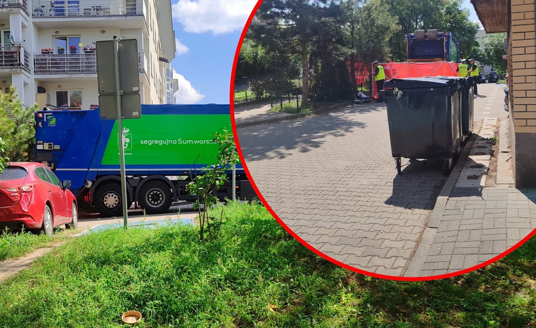 Tragiczny wypadek w Warszawie. Śmieciarka potrąciła kobietę