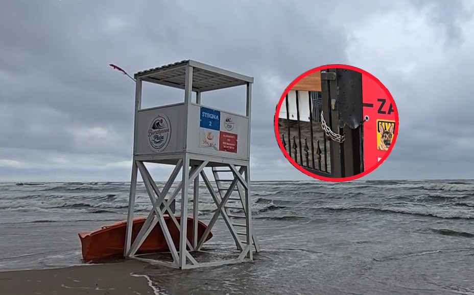 Morze znów szaleje. Oto jak wyglądają plaże w znanych kurortach