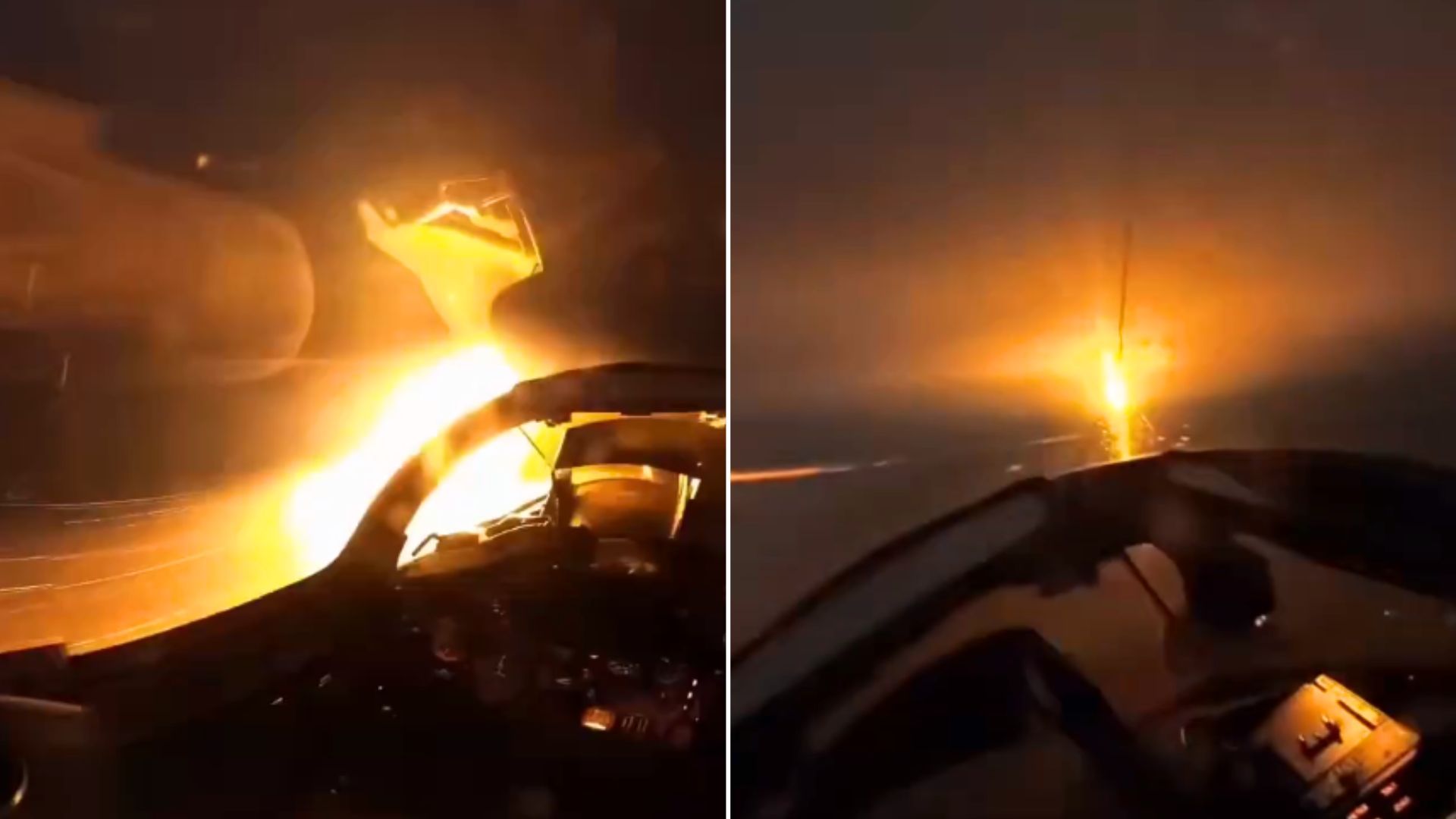 Rzadkie nagranie z Ukrainy. Moment zestrzelenia drona przez MiG-29
