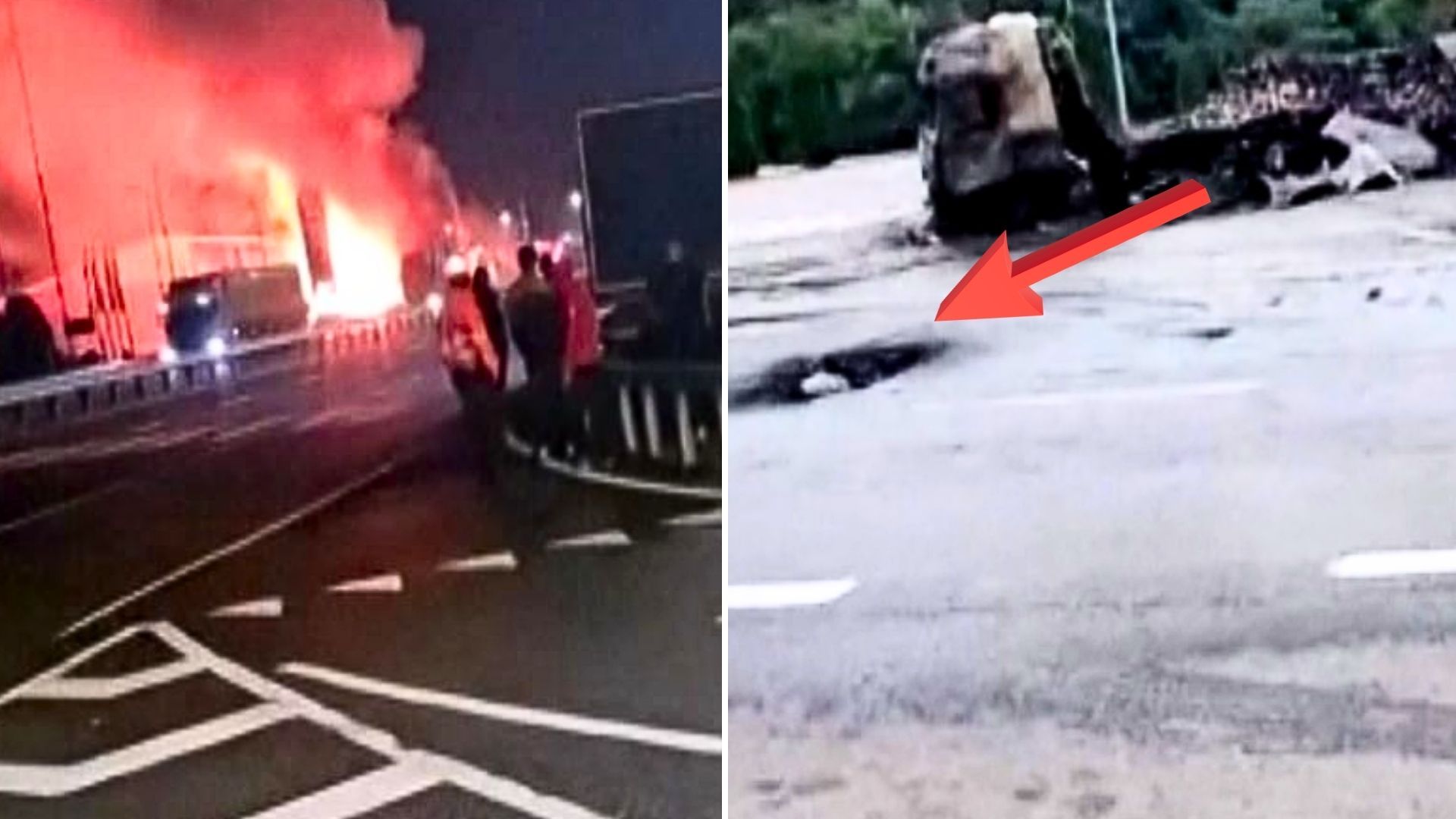 Wielka dziura po eksplozji. Tu uderzył dron przy granicy z Polską