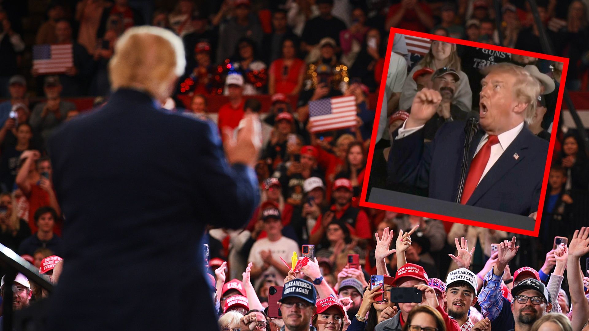 Przeszedł samego siebie. Absurdalne słowa Trumpa na wiecu w Teksasie