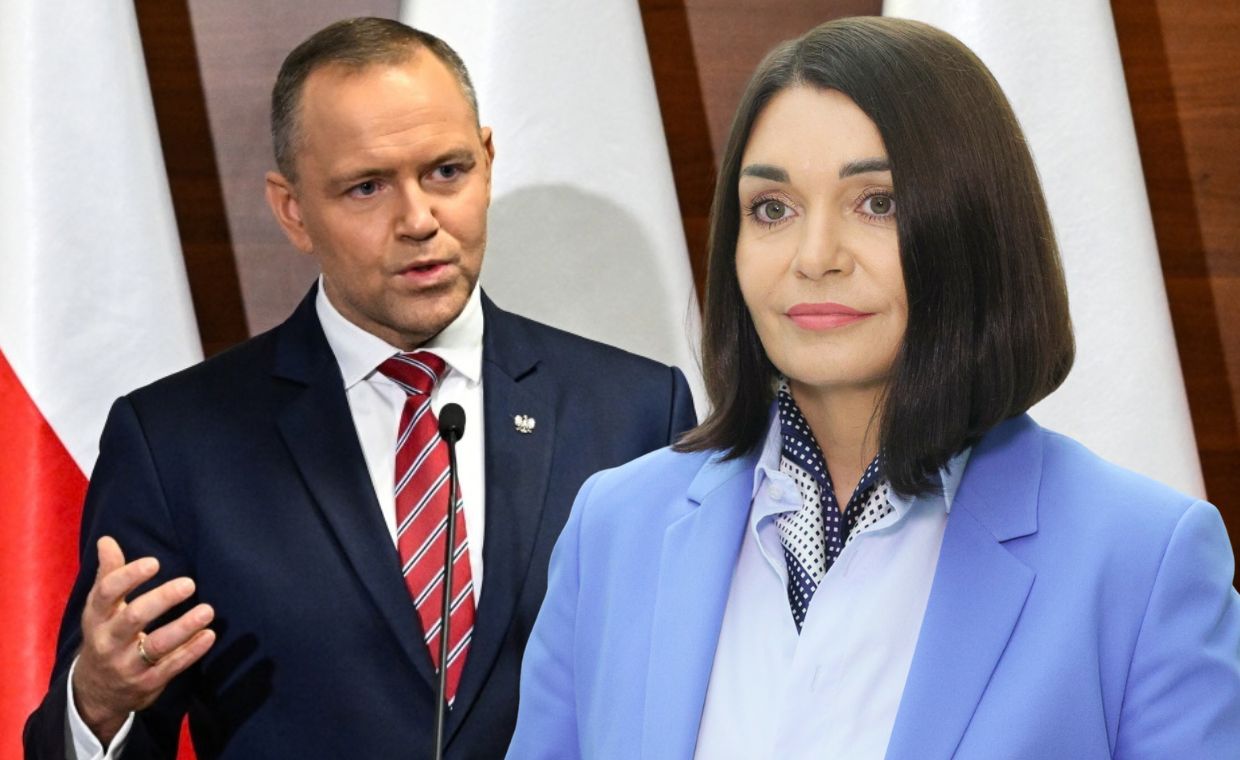 Sroka punktuje Nawrockiego za ustawę: Nie o smerfów tu chodzi