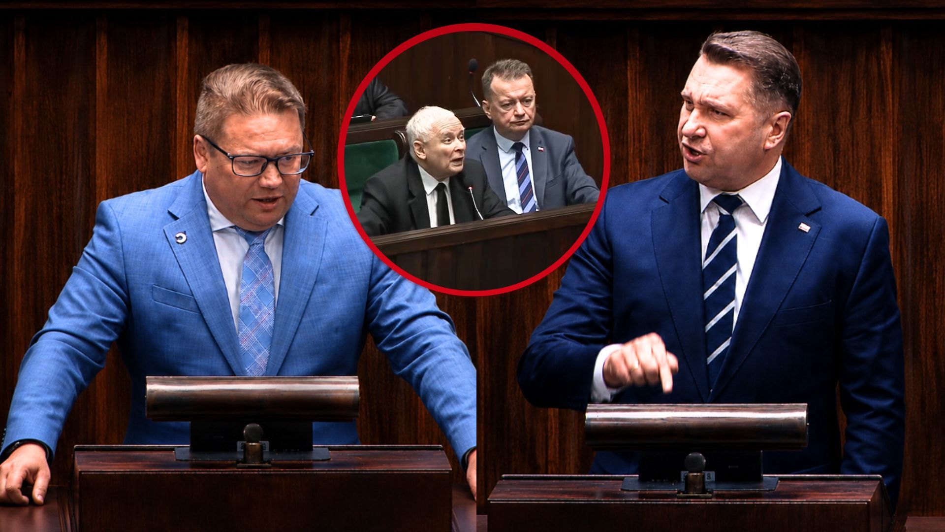 Spór o Bąkiewicza w Sejmie. Kaczyński aż wstał po słowach Ćwika