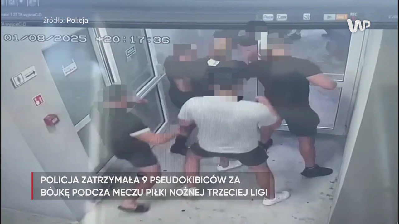 Bójka na meczu. Pseudokibice rzucili się na siebie