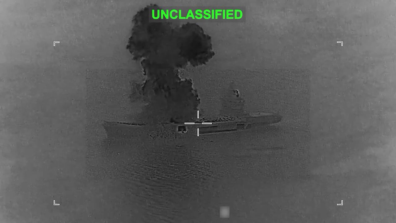 CENTCOM odtajnił nagranie. Potężny cios w irańską marynarkę