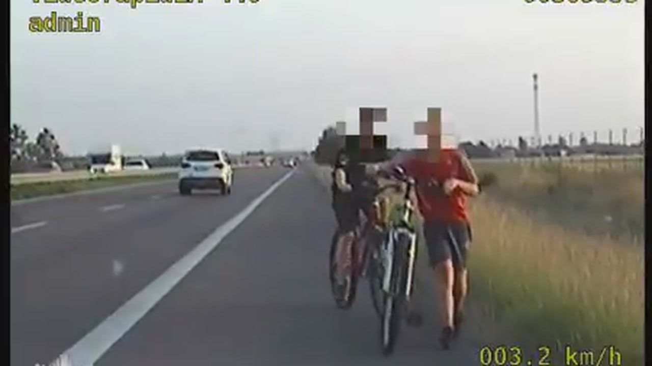 Dzieci na ekspresówce. 8- i 9-latek jechali rowerami pod prąd