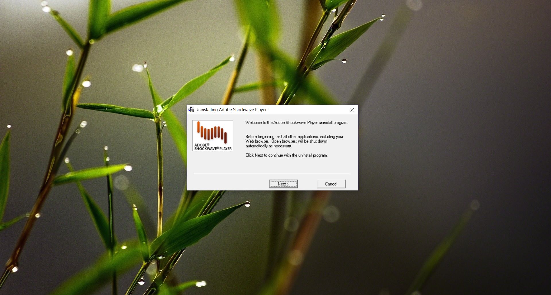 adobe shockwave uninstaller