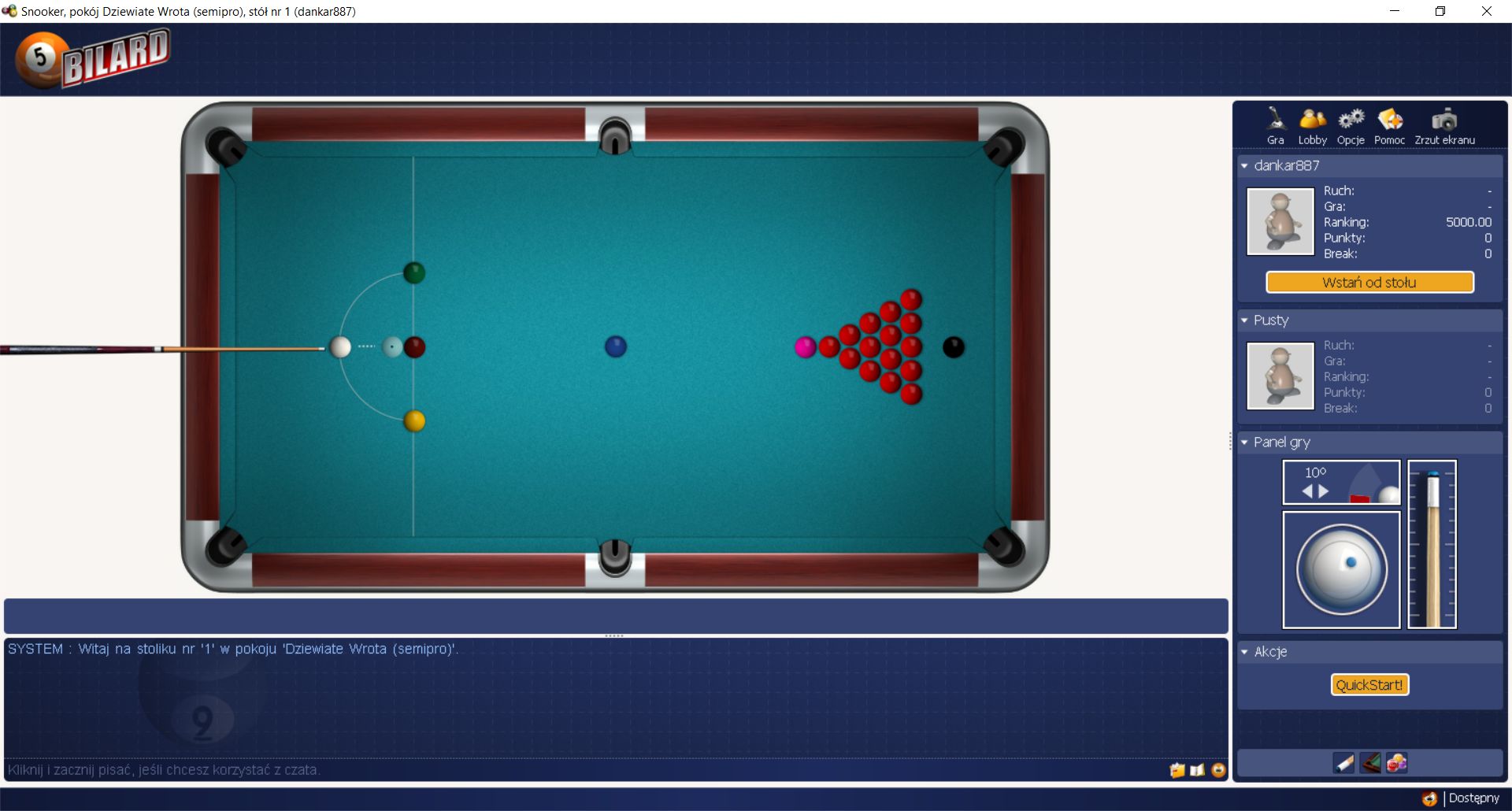 GameDesire - Darmowe Gry Online - snooker, bilard, tysiac,…