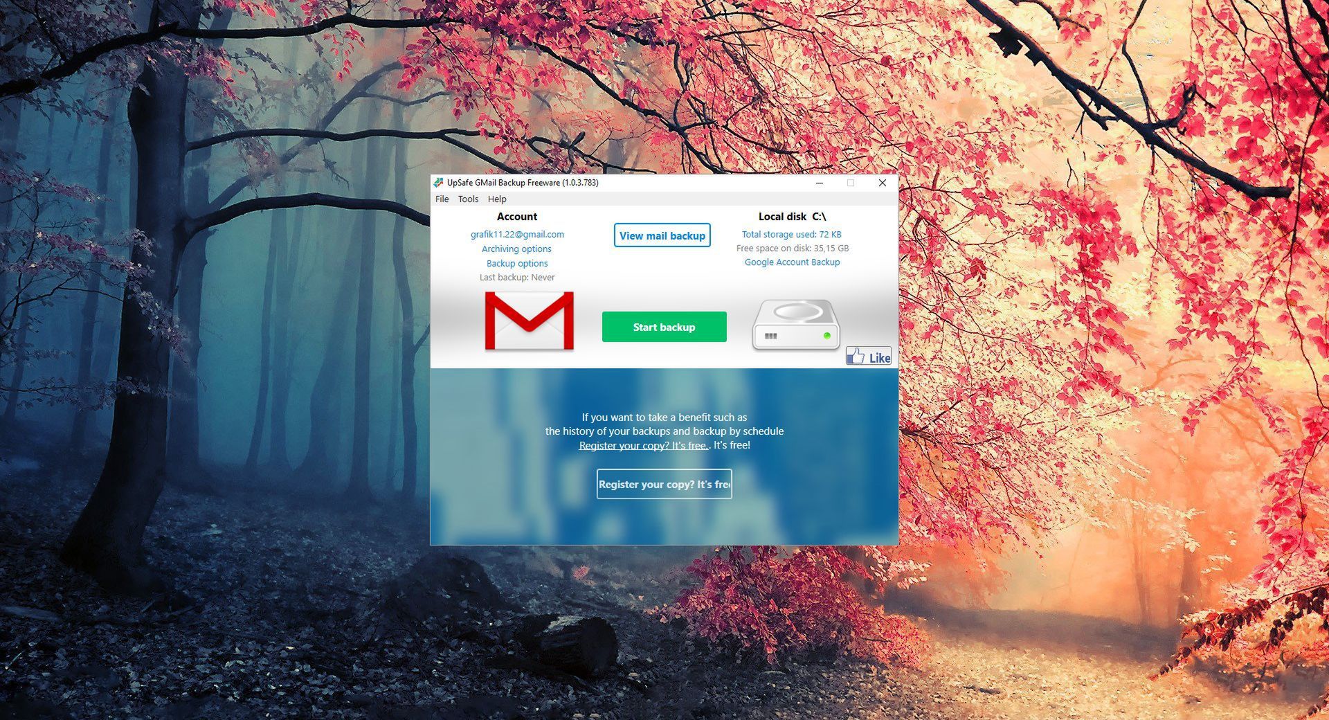 backup gmail to computer
