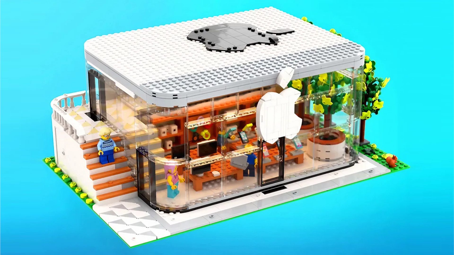 Apple lego sale