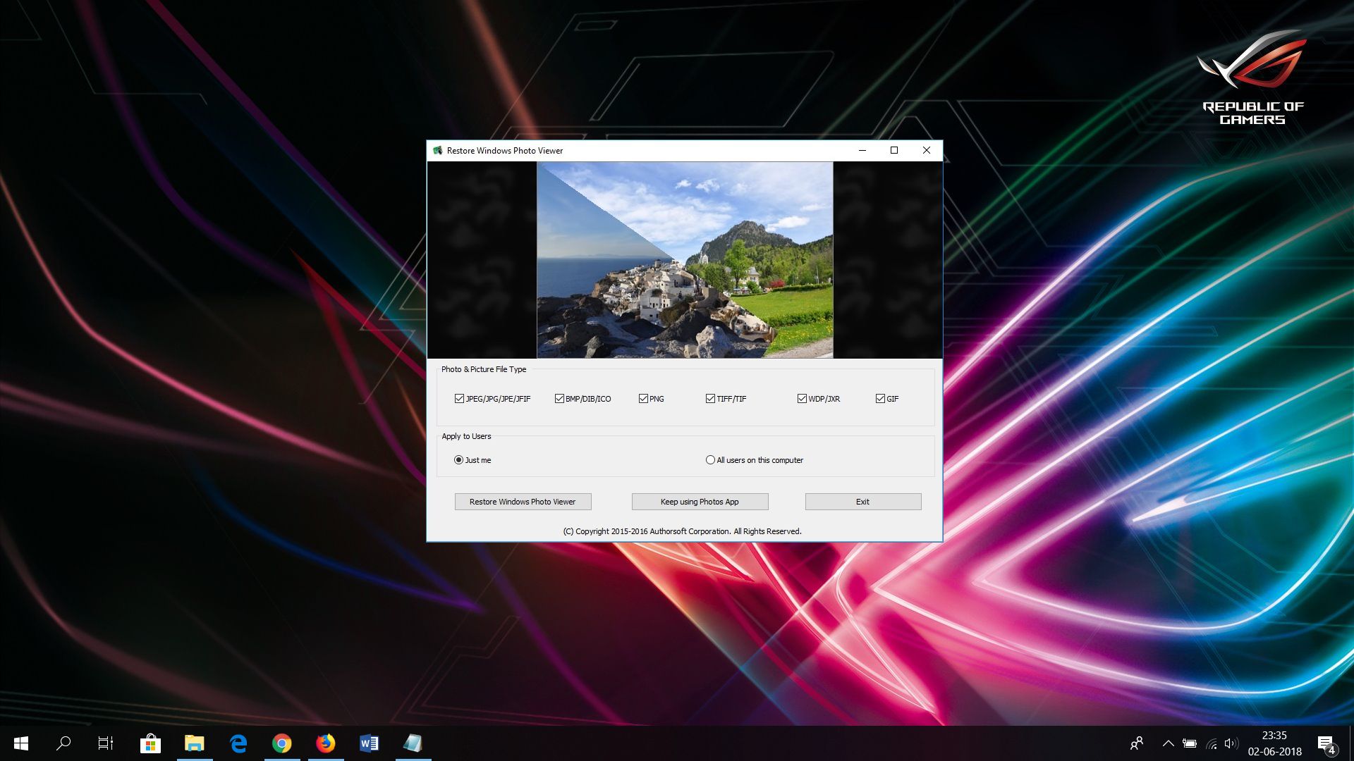download a basic photo viewer for windows 10