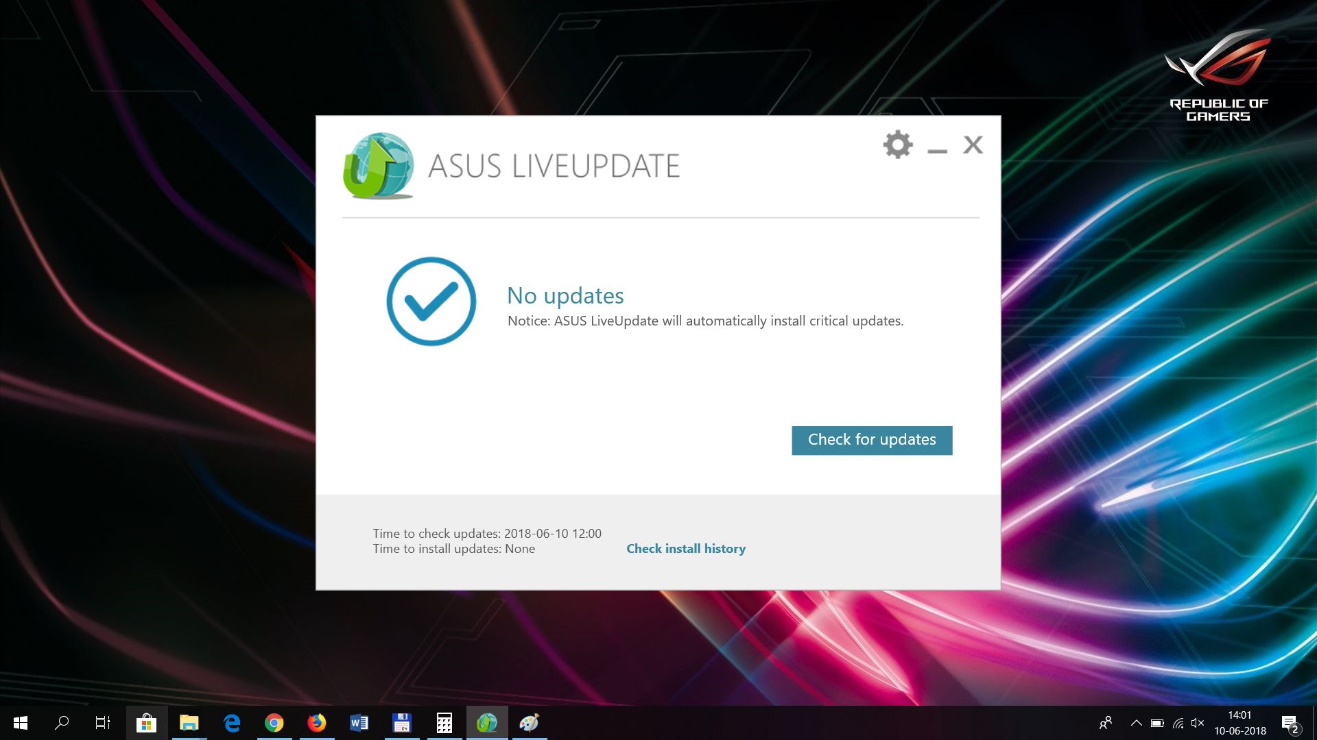 what is asus live update windows 10