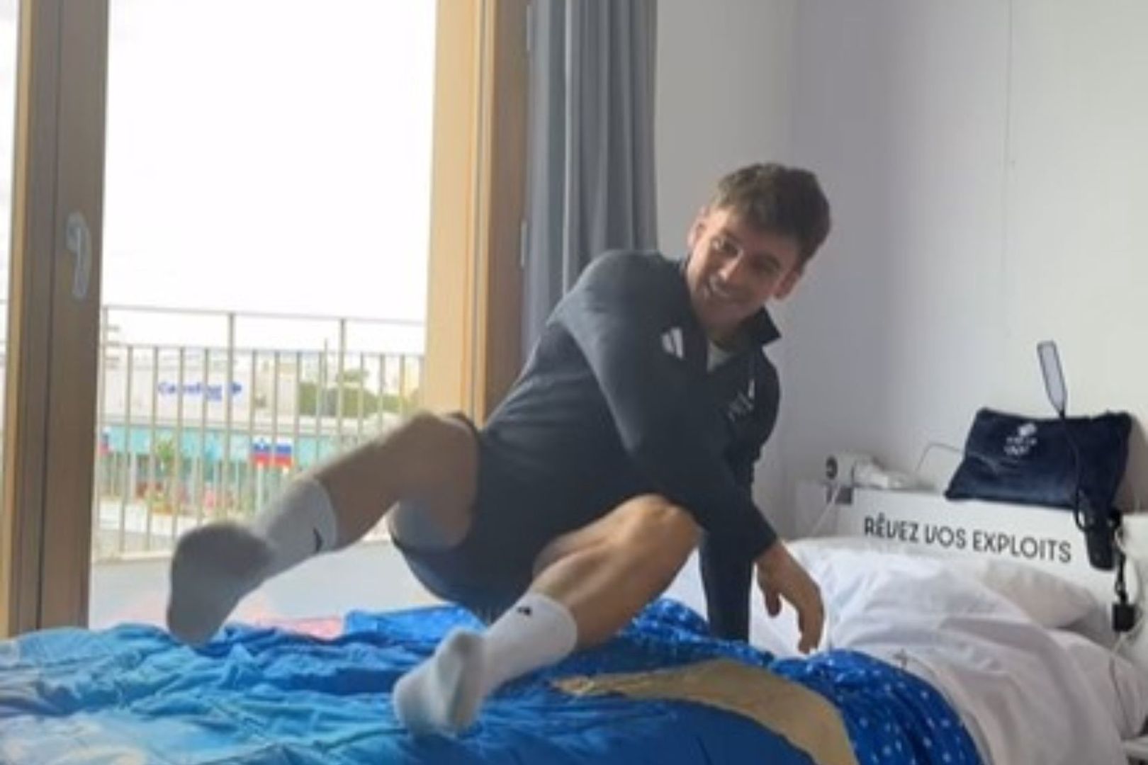 Olympic Diver Tom Daley Puts Paris 2024 Beds To The Test 9156