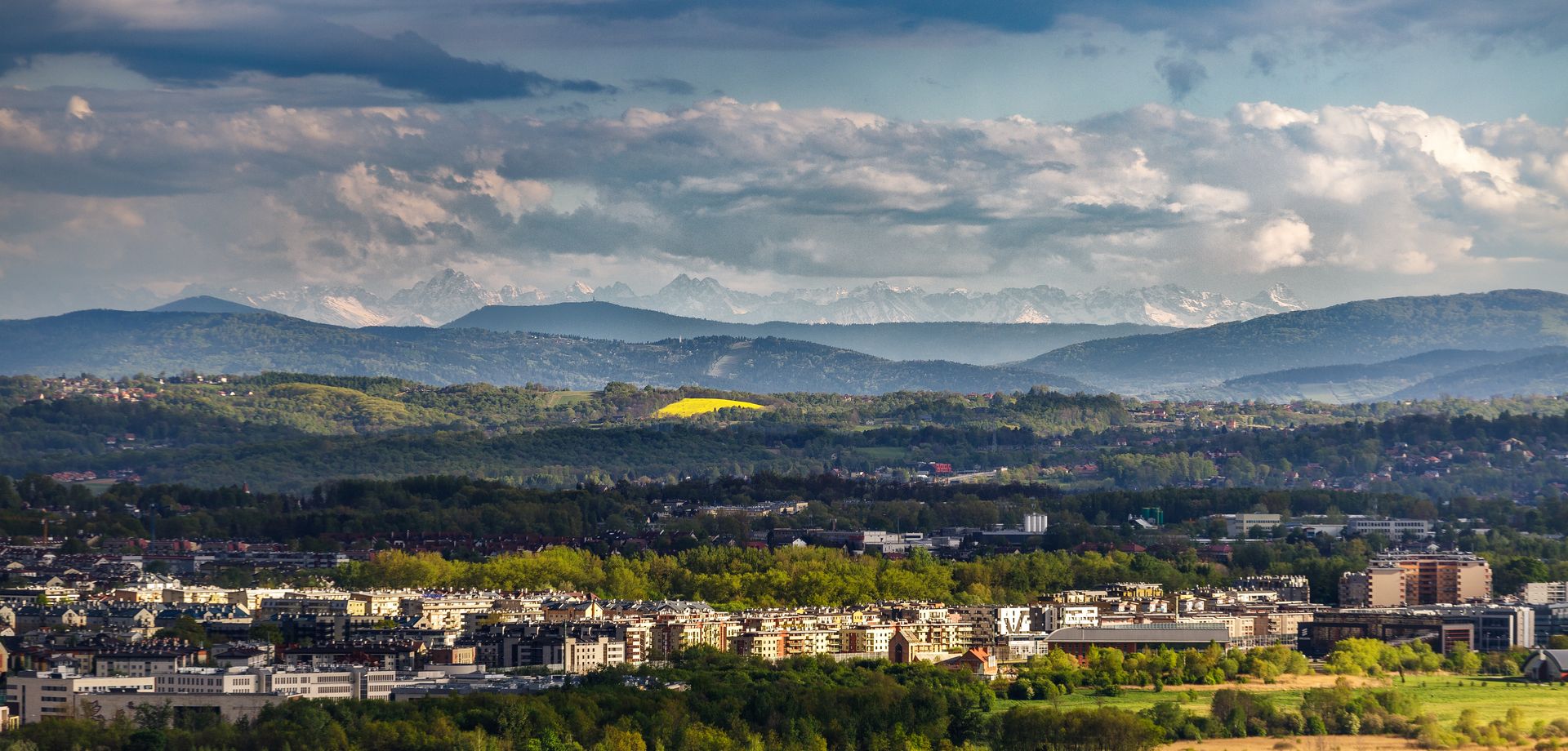 krajobraz, góry, tatry, panorama, kraków, niebo, miasteczko, górka, podróż, europa, góra, architektura, miejski, budowa, horyzont, krajobraz miasta, polska
