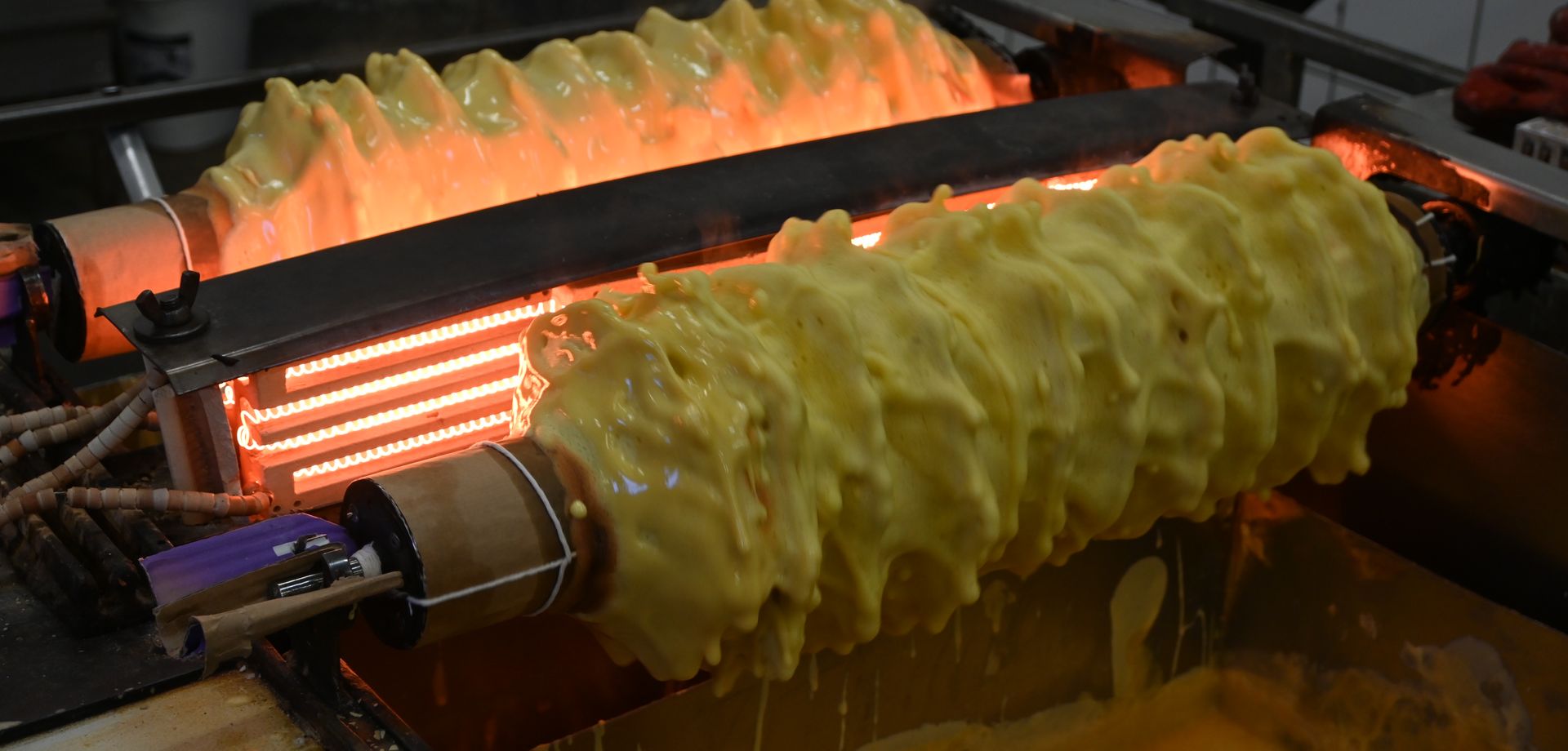 Sękacze w trakcie pieczenia