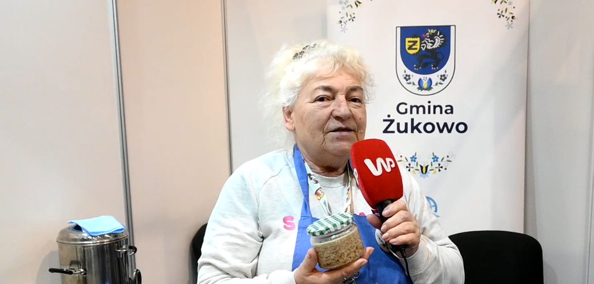 Pani Maria, przewodnicząca Koła Gospodyń Wiejskich w Borkowie